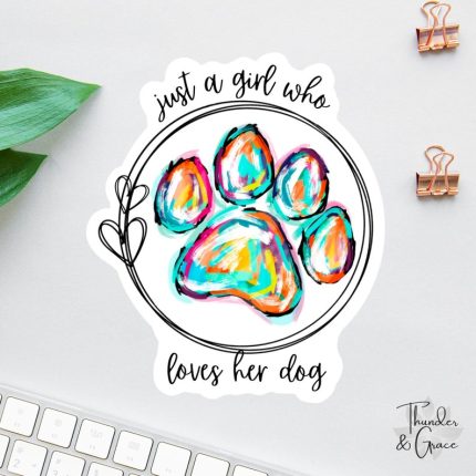 Retro Dog Mom Sticker